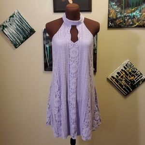 Lavender lace dress